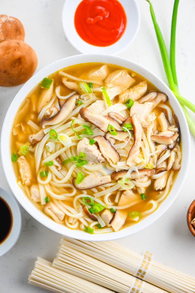 Easy Asian Chicken Noodle Soup - Cooking for Keeps