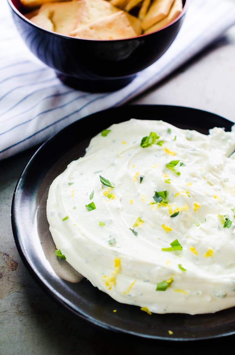 Creamy, dreamy, whipped feta is the cheese spread you NEED in your life. It's great on crackers, as a sandwich spread or fresh veggies. 