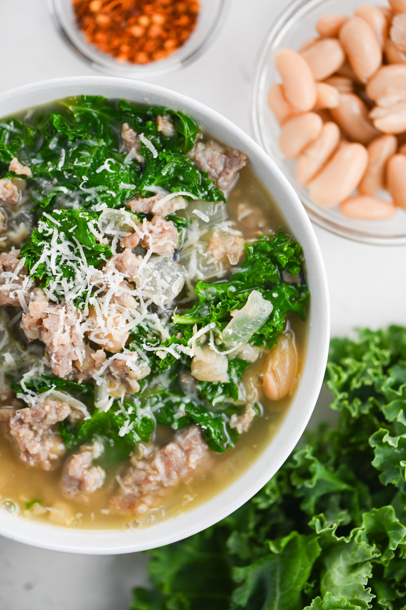 Sausage, White Bean and Kale Soup