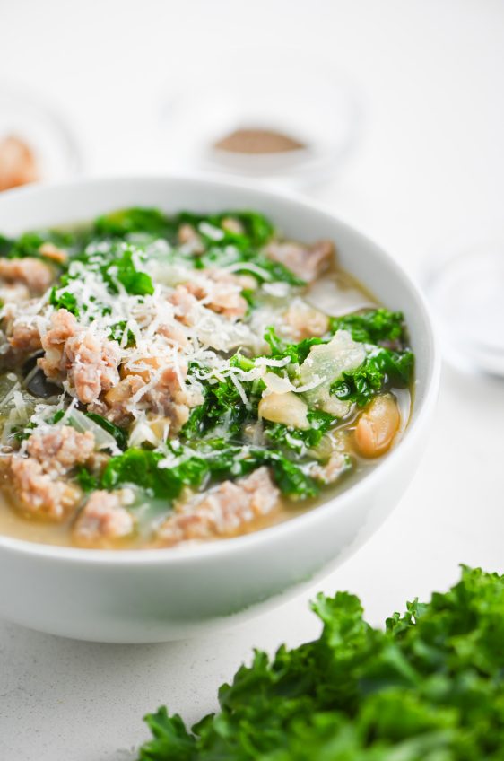 Sausage, White Bean and Kale Soup
