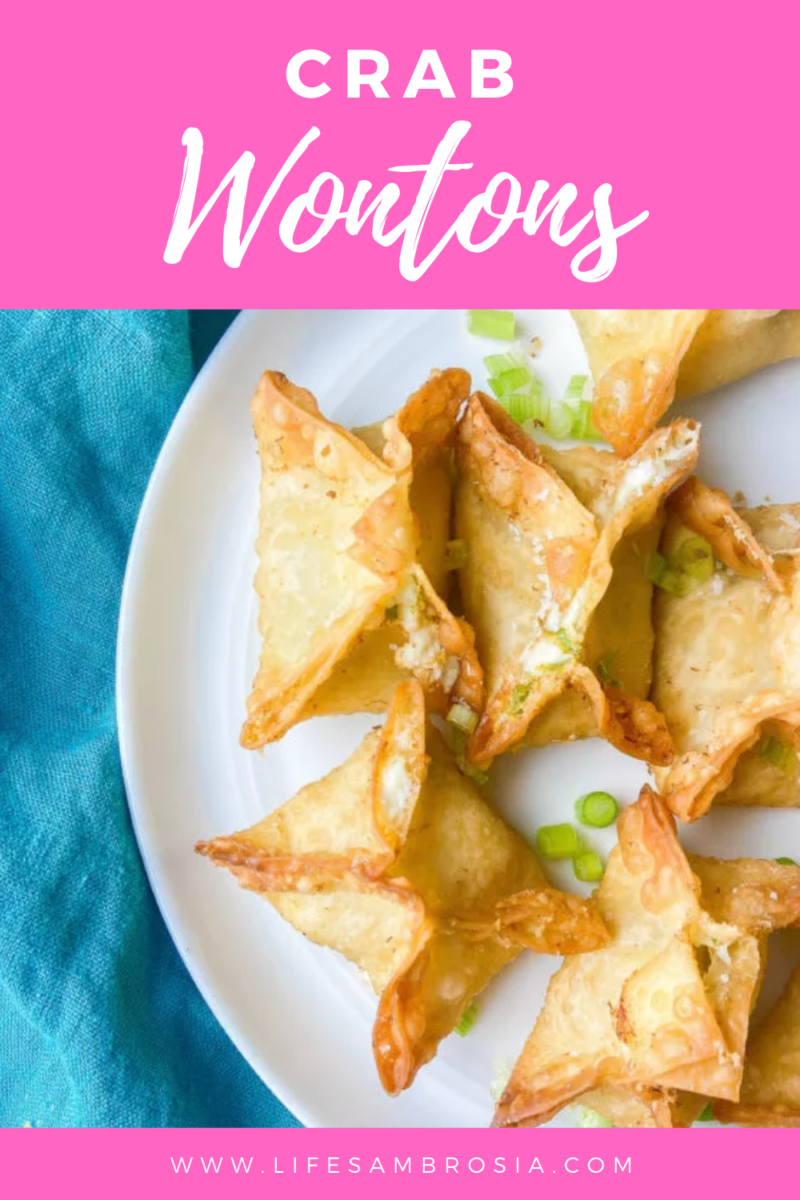 Crab Wontons Crab Rangoon Recipe | Life's Ambrosia