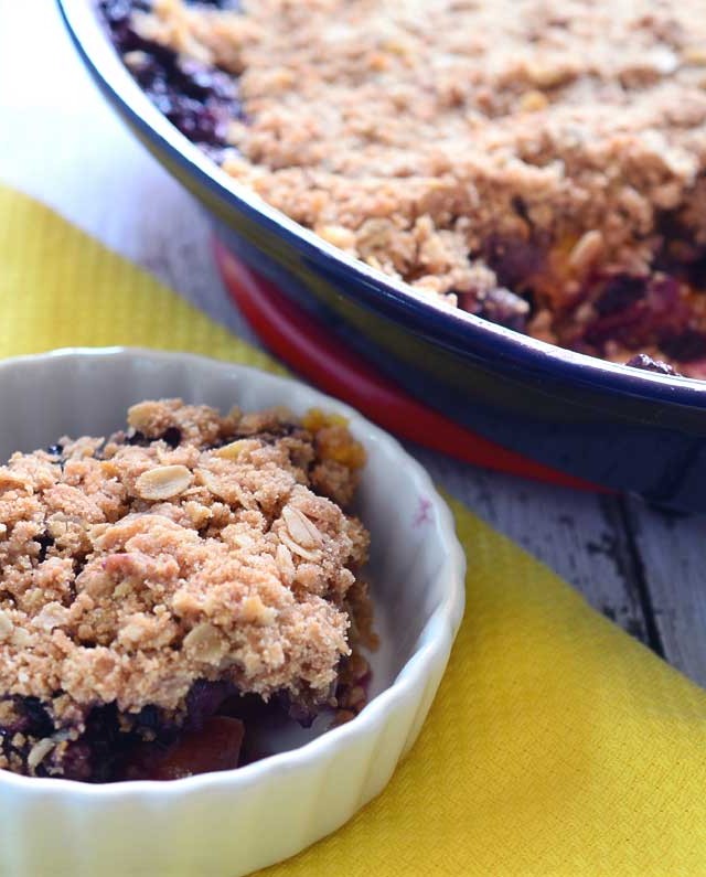 Blueberry Nectarine Crisp