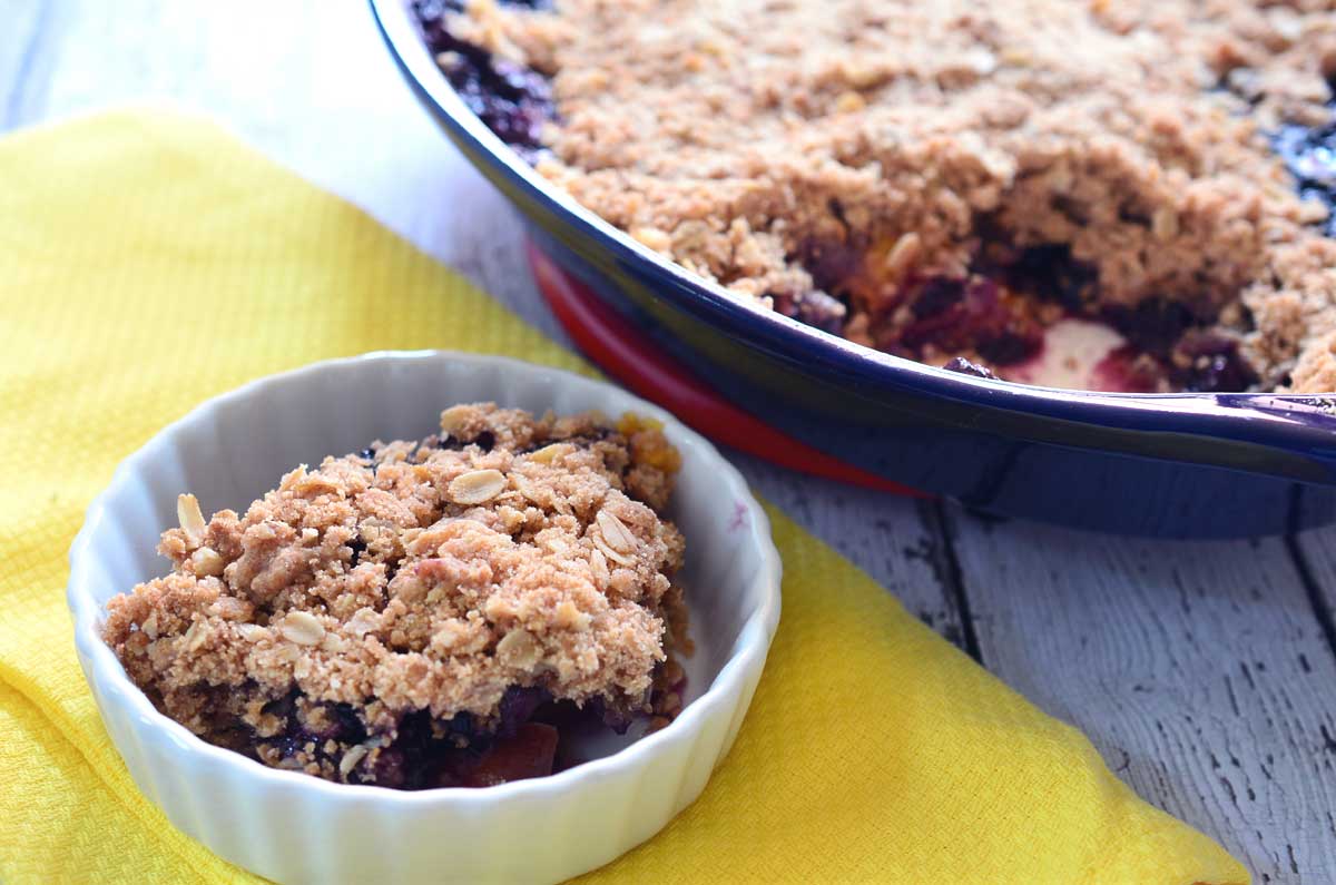 Blueberry Nectarine Crisp Life's Ambrosia