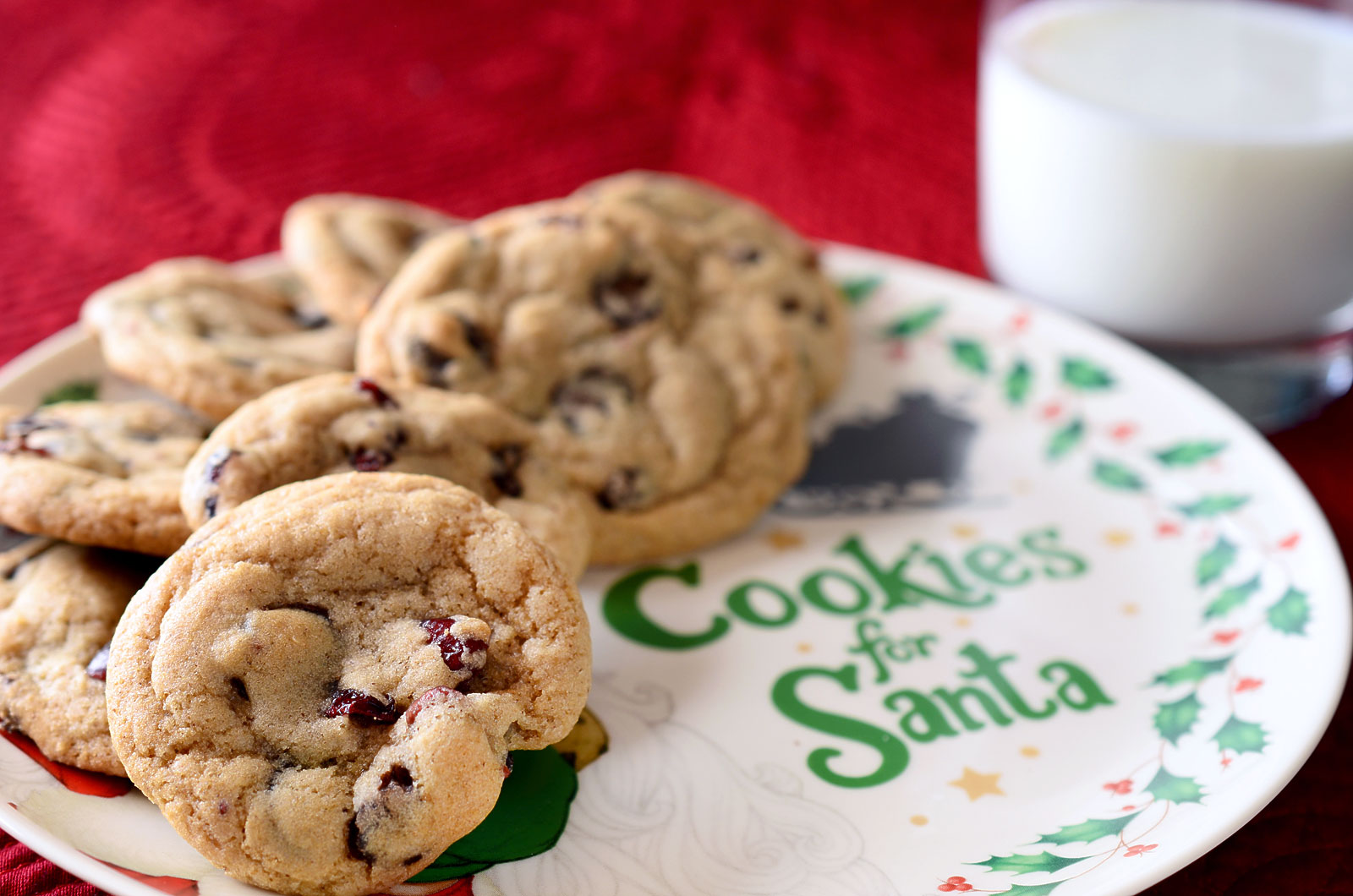 Carob and Cranberry Cookies