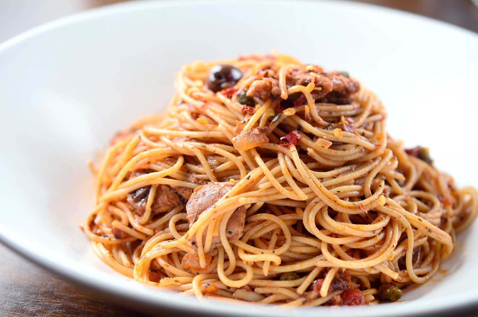 Chicken Puttanesca Pasta