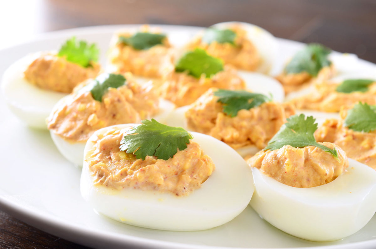 Chili Spiced Deviled Eggs