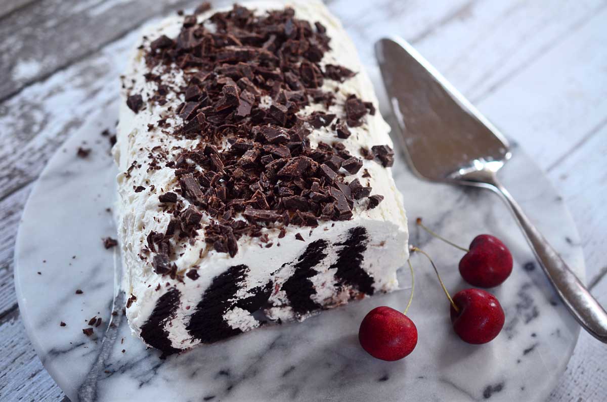 Chocolate Cherry Icebox Cake