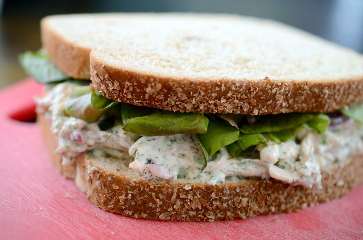 Creamy Dill Chicken Salad Sandwich Life's Ambrosia