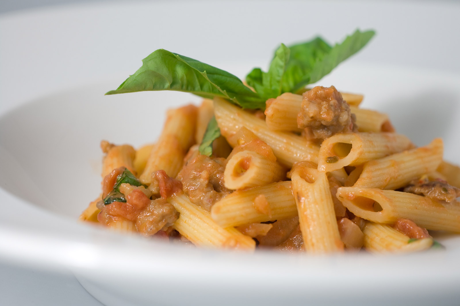Creamy Tomato Penne with Italian Sausage