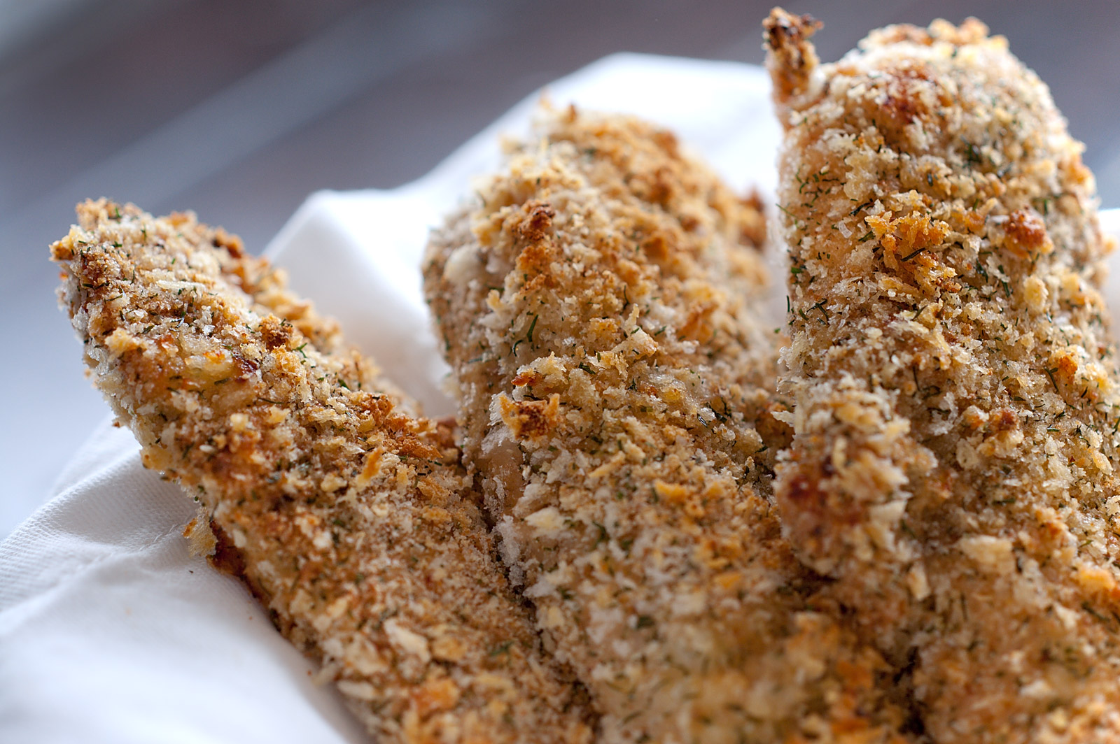 Crispy Dill and Garlic Chicken Tenders