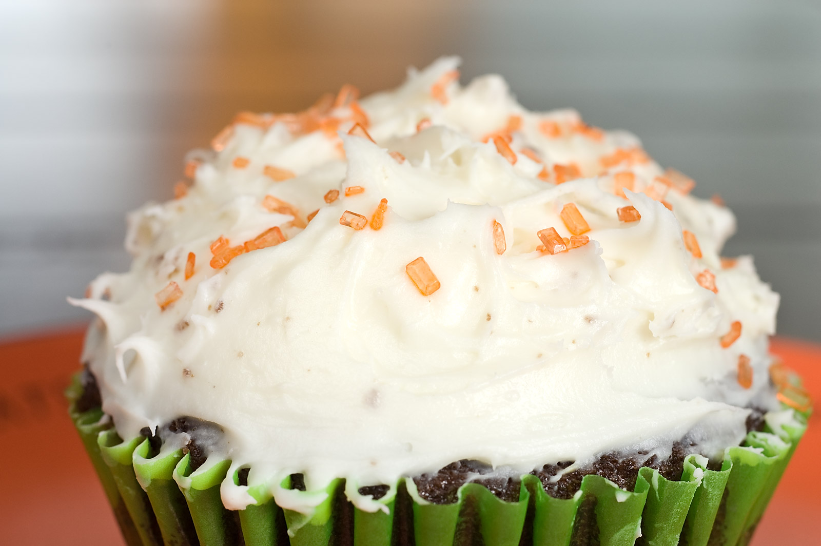 Dark Chocolate and Pumpkin Cupcakes