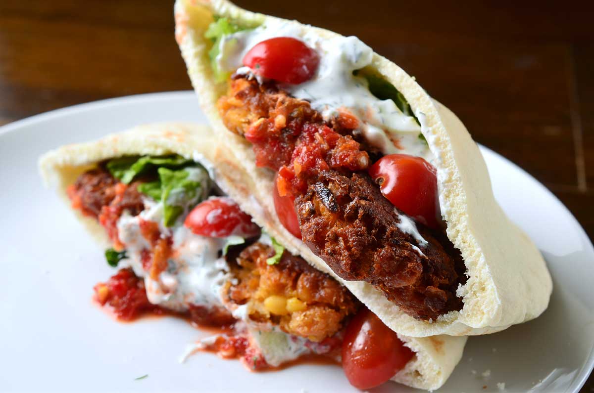 Falafel Pita Sandwich - Life&amp;#39;s Ambrosia