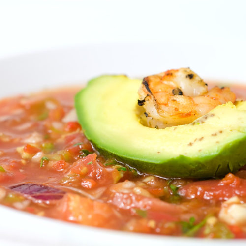 Bowl of gazpacho