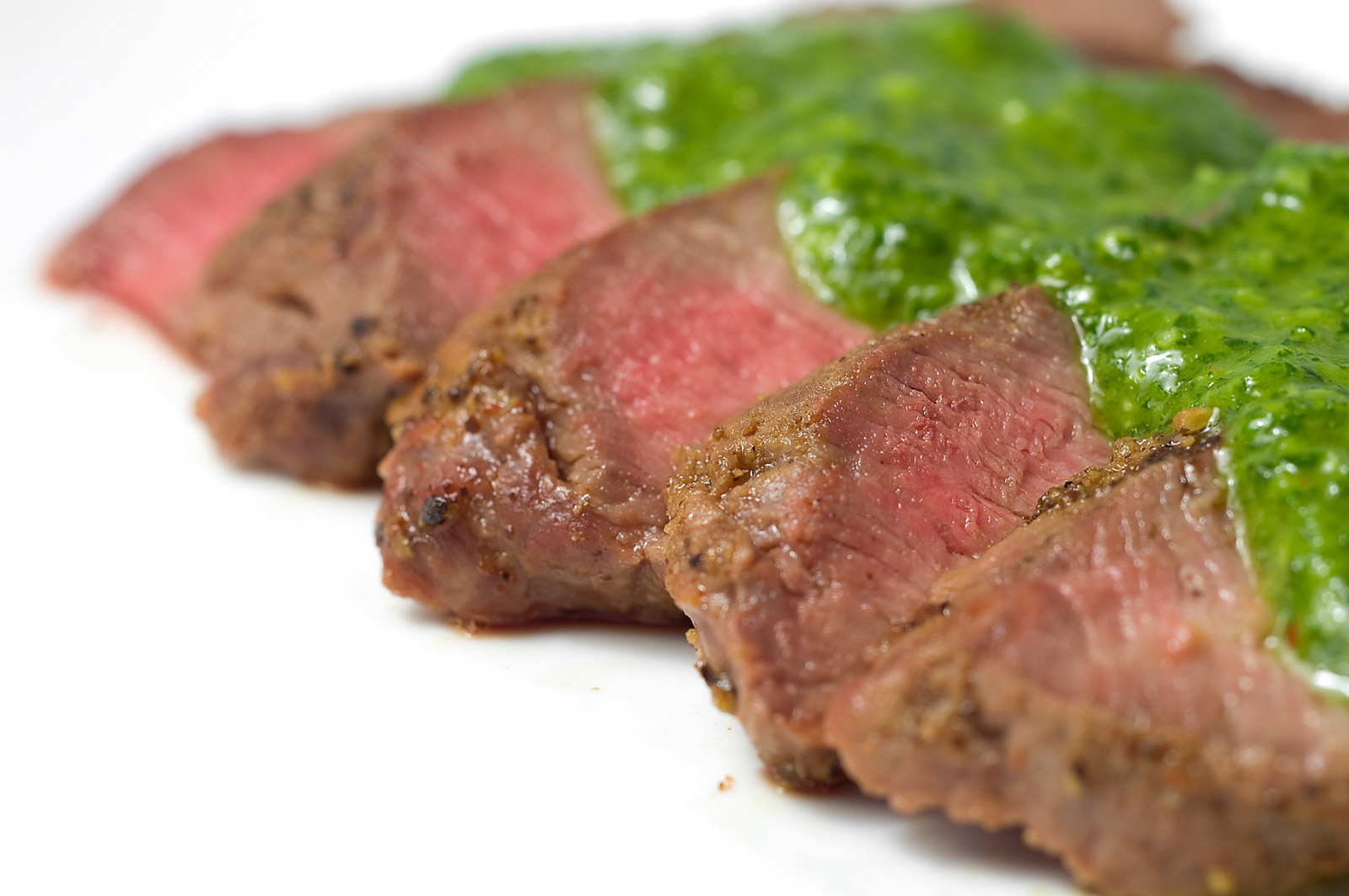 Grilled Flat Iron Steak with Chimichurri Sauce