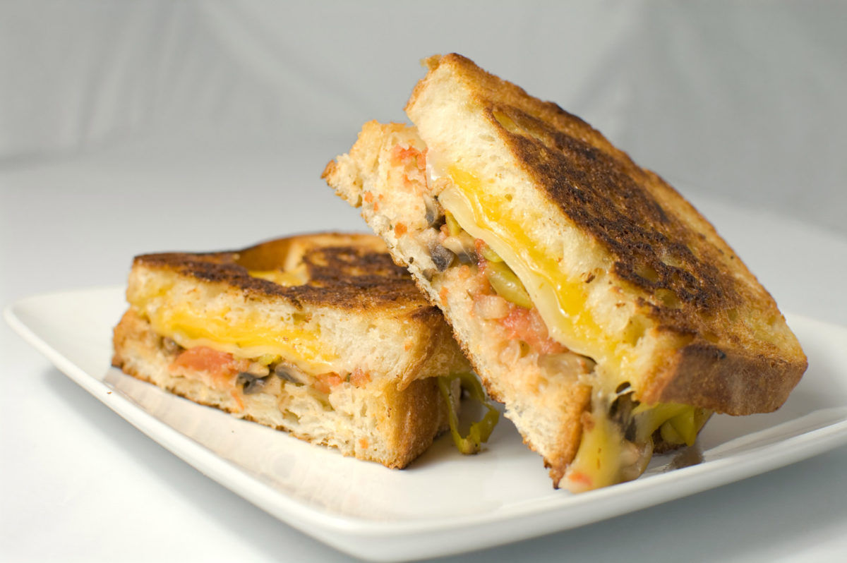 Grilled Three Cheese Sandwich