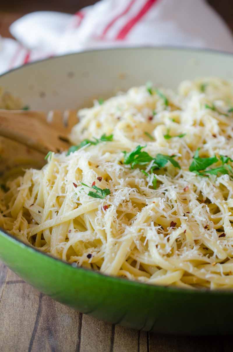 Classic Aglio e Olio pasta is one of my favorites and a sure favorite of all garlic lovers!