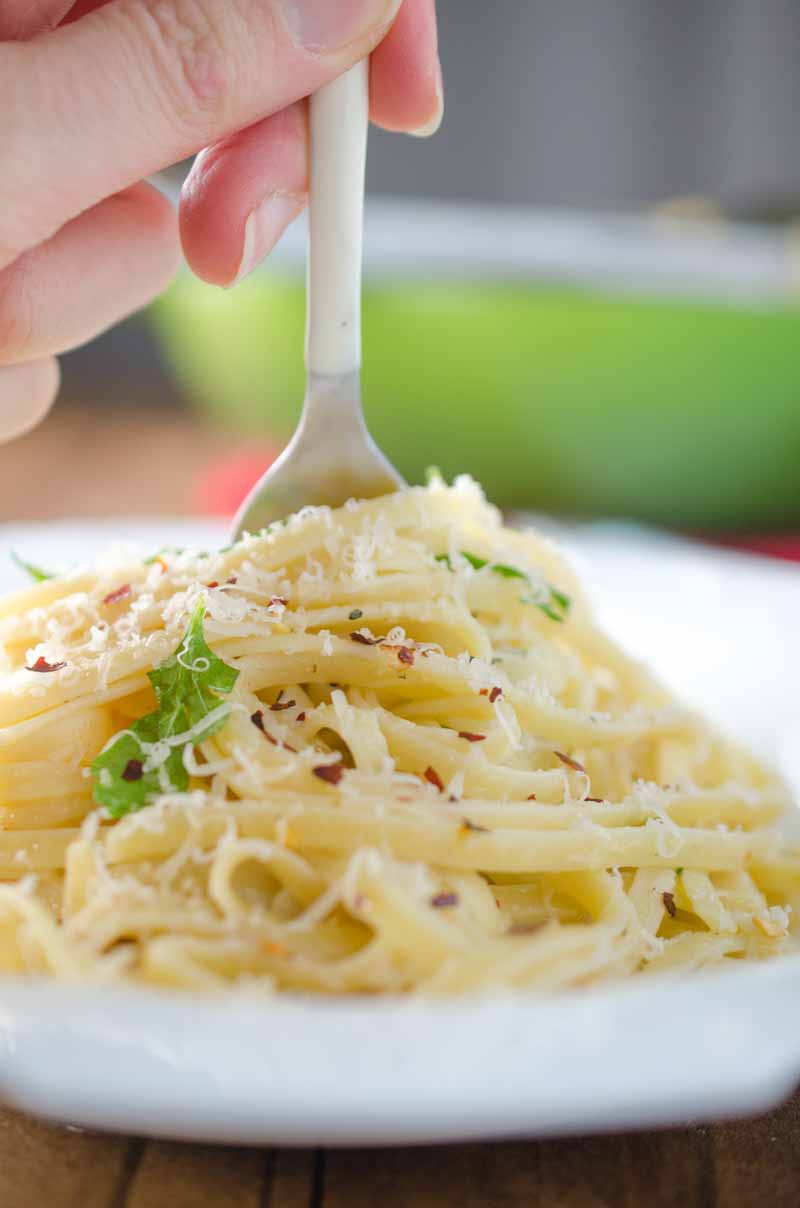 Classic Aglio e Olio pasta is one of my favorites and a favorite of all garlic lovers!