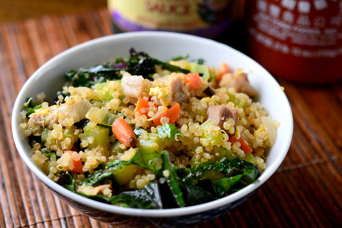Pork Fried Quinoa - Life's Ambrosia