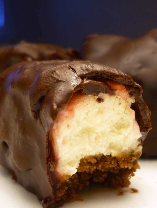 Chocolate Covered Cherry Cheesecake Bites