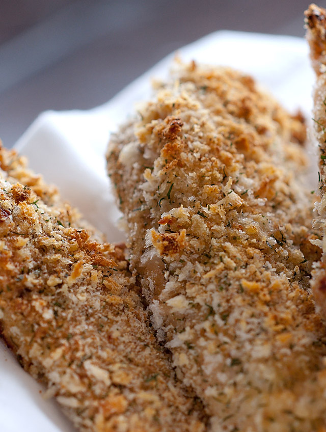 Crispy Dill and Garlic Chicken Tenders