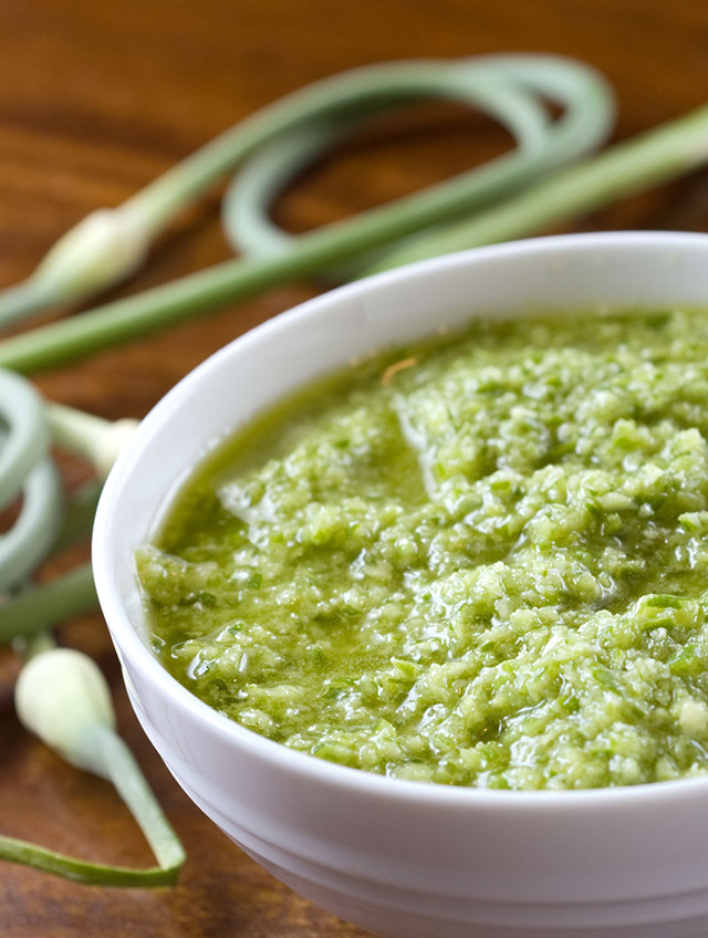 Garlic Scape Pesto