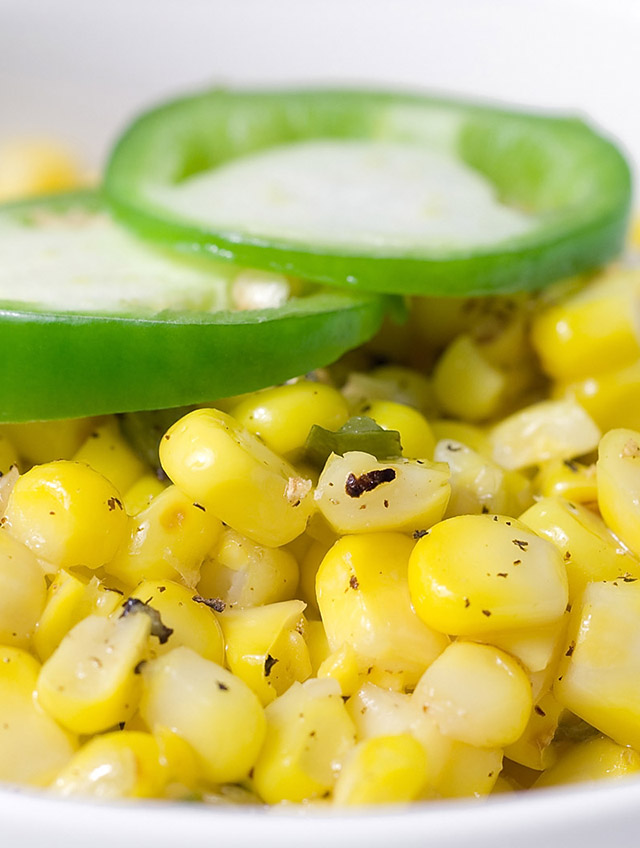 Grilled Corn with Jalapeno-Garlic Butter