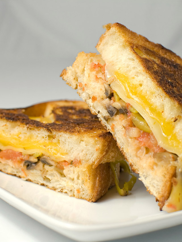 Grilled Three Cheese Sandwich