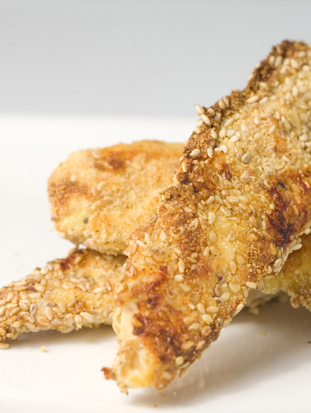 Oven Baked Sesame Chicken Strips