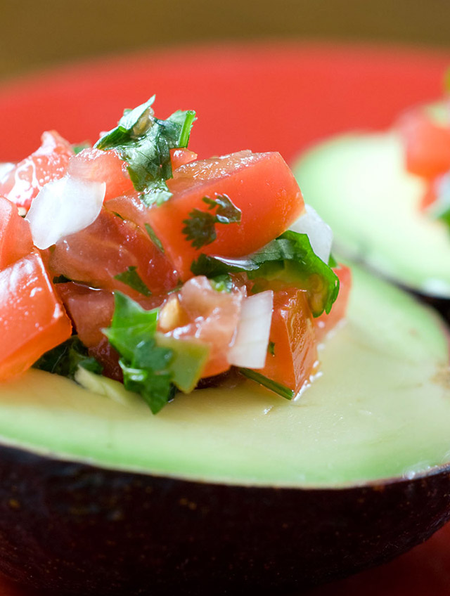 Pico de Gallo Stuffed Avocados