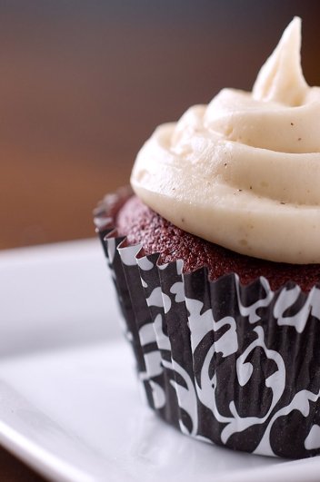 Red Velvet Cupcakes with Browned Butter Frosting