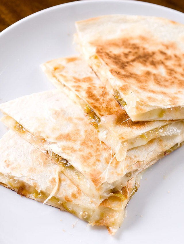 Roasted Hatch Chile Quesadillas