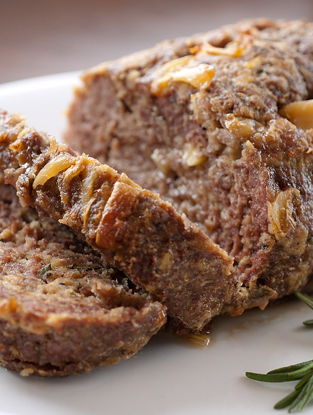 Rosemary and Roasted Garlic Meatloaf