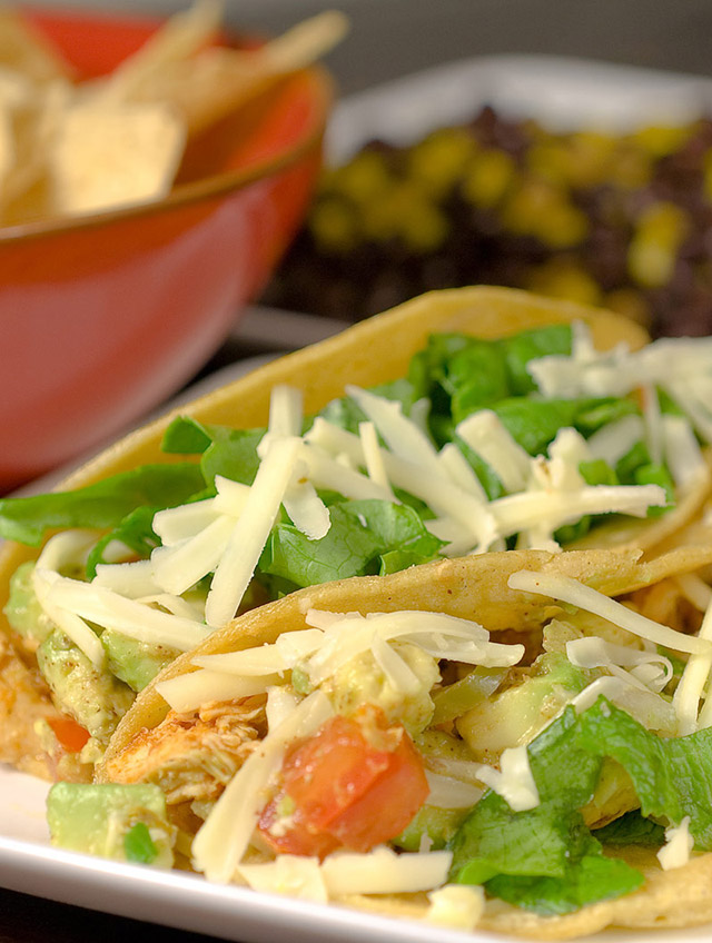 Shredded Chicken Tacos