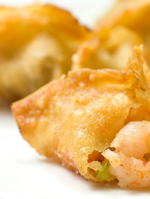 Shrimp and Vegetable Wontons