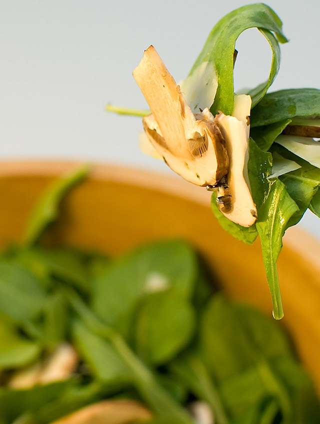 Arugula, Parmesan and Mushroom Salad