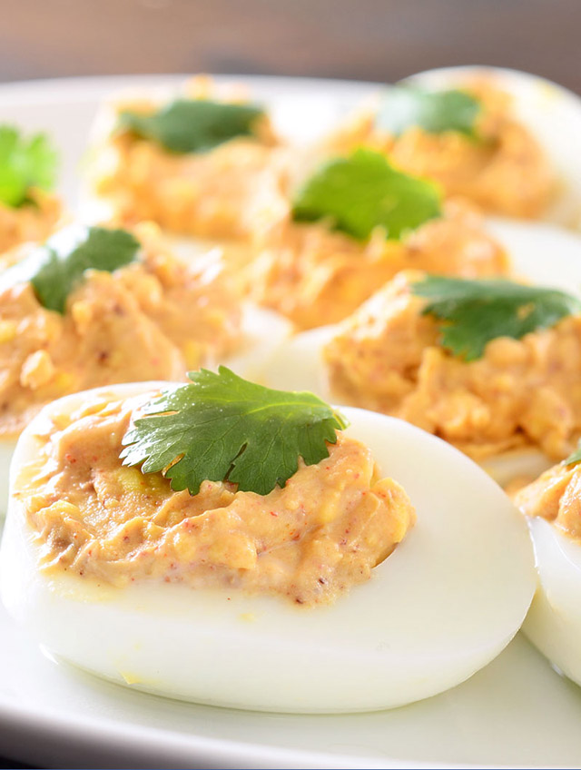 Chili Spiced Deviled Eggs