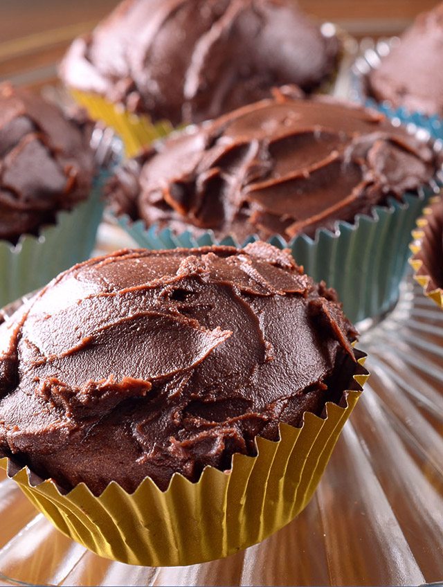 Dairy Free Double Chocolate Cupcakes
