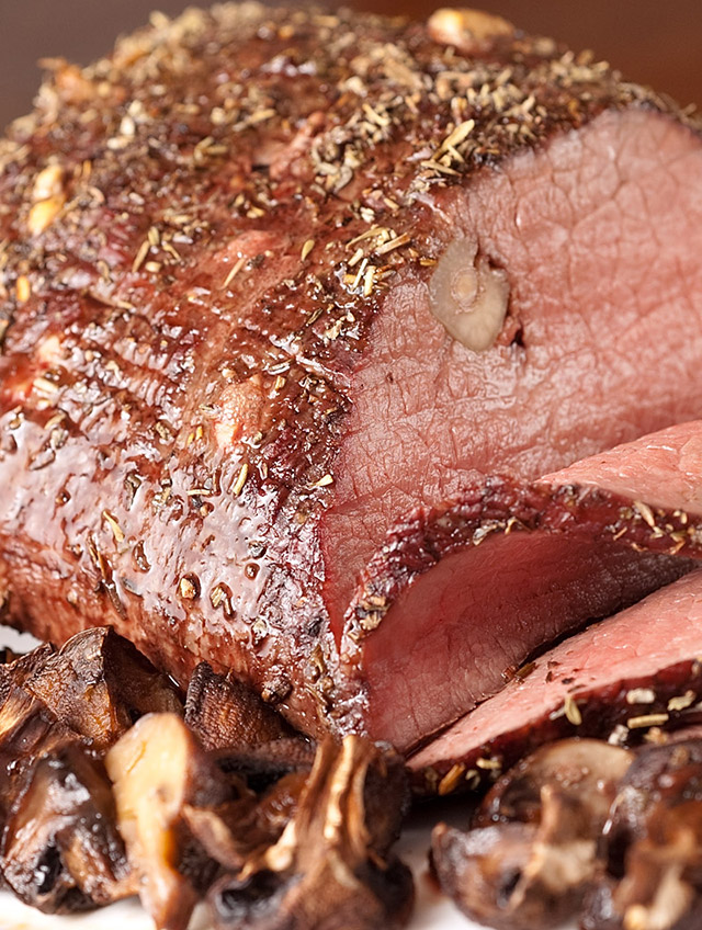 Garlic Studded Herb Roast Beef Life's Ambrosia