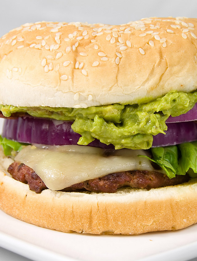 Guacamole Bacon Cheeseburger