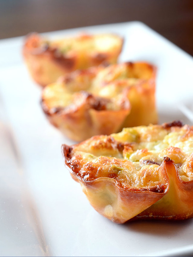 Jalapeno Popper Wonton Cups