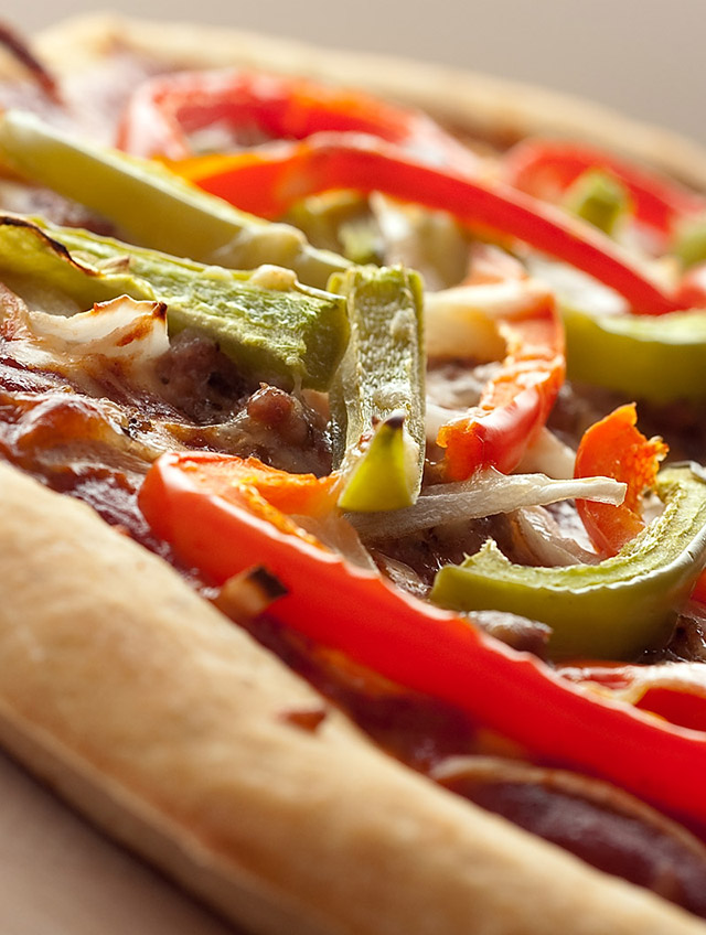 Sausage, Pepper and Onions Pizza