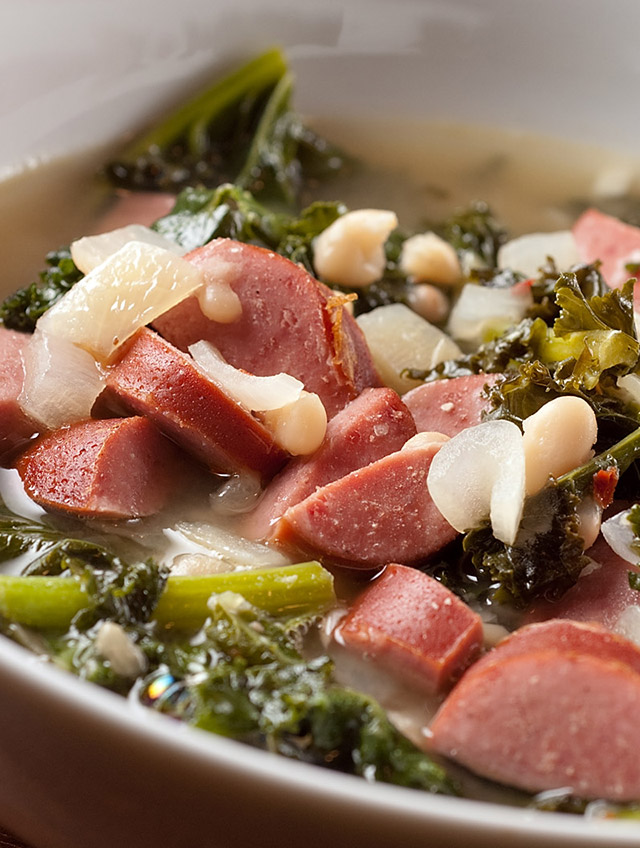 Sausage, White Bean and Kale Soup