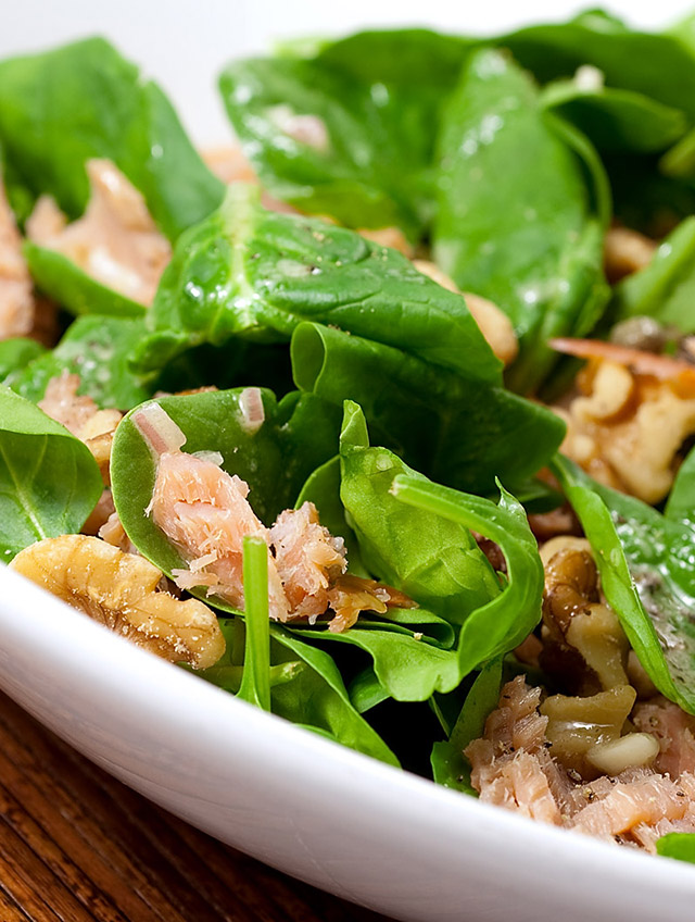 Smoked Salmon Salad with Caper Vinaigrette