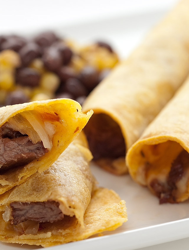 Steak and Pepperjack Taquitos