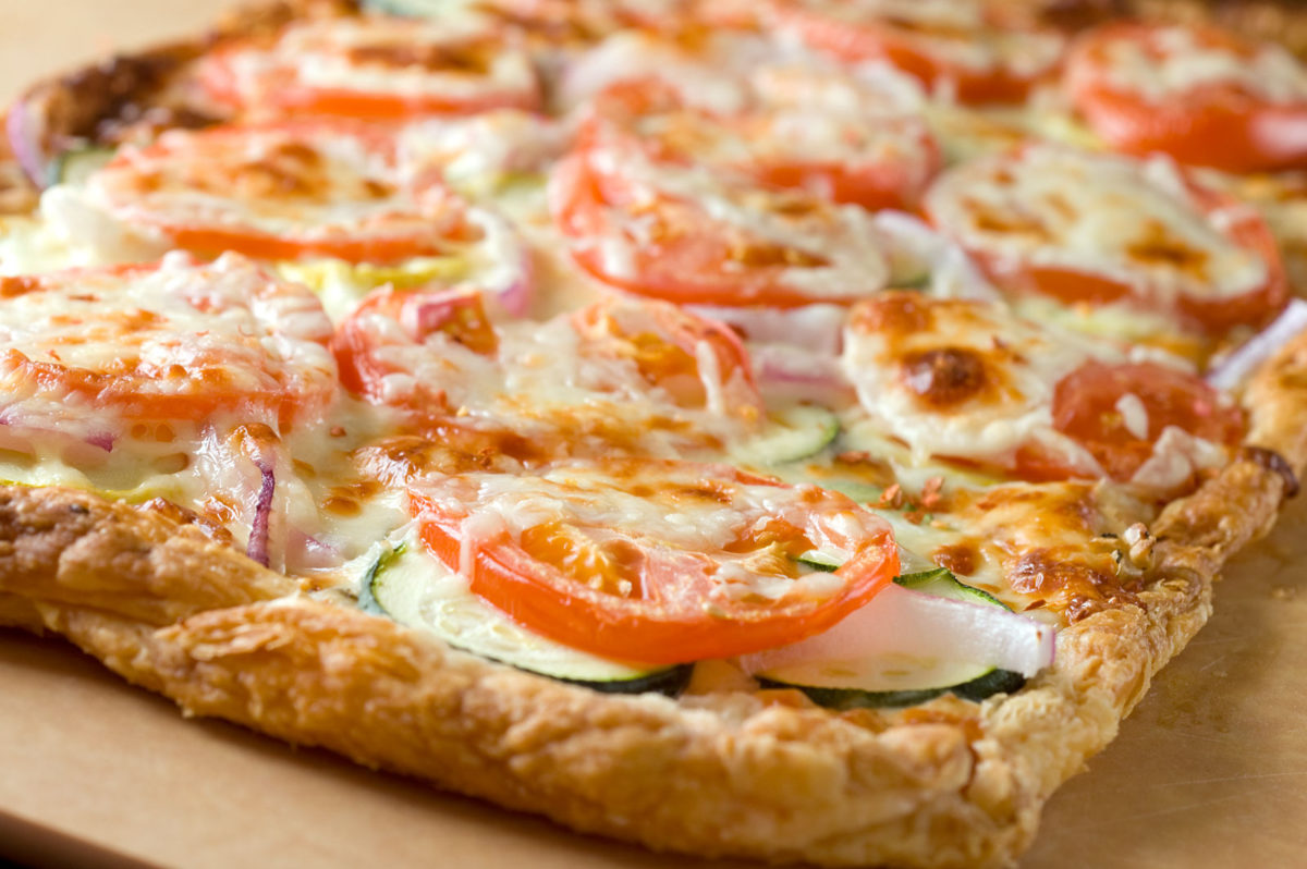 Puff Pastry Pizza with Summer Veggies
