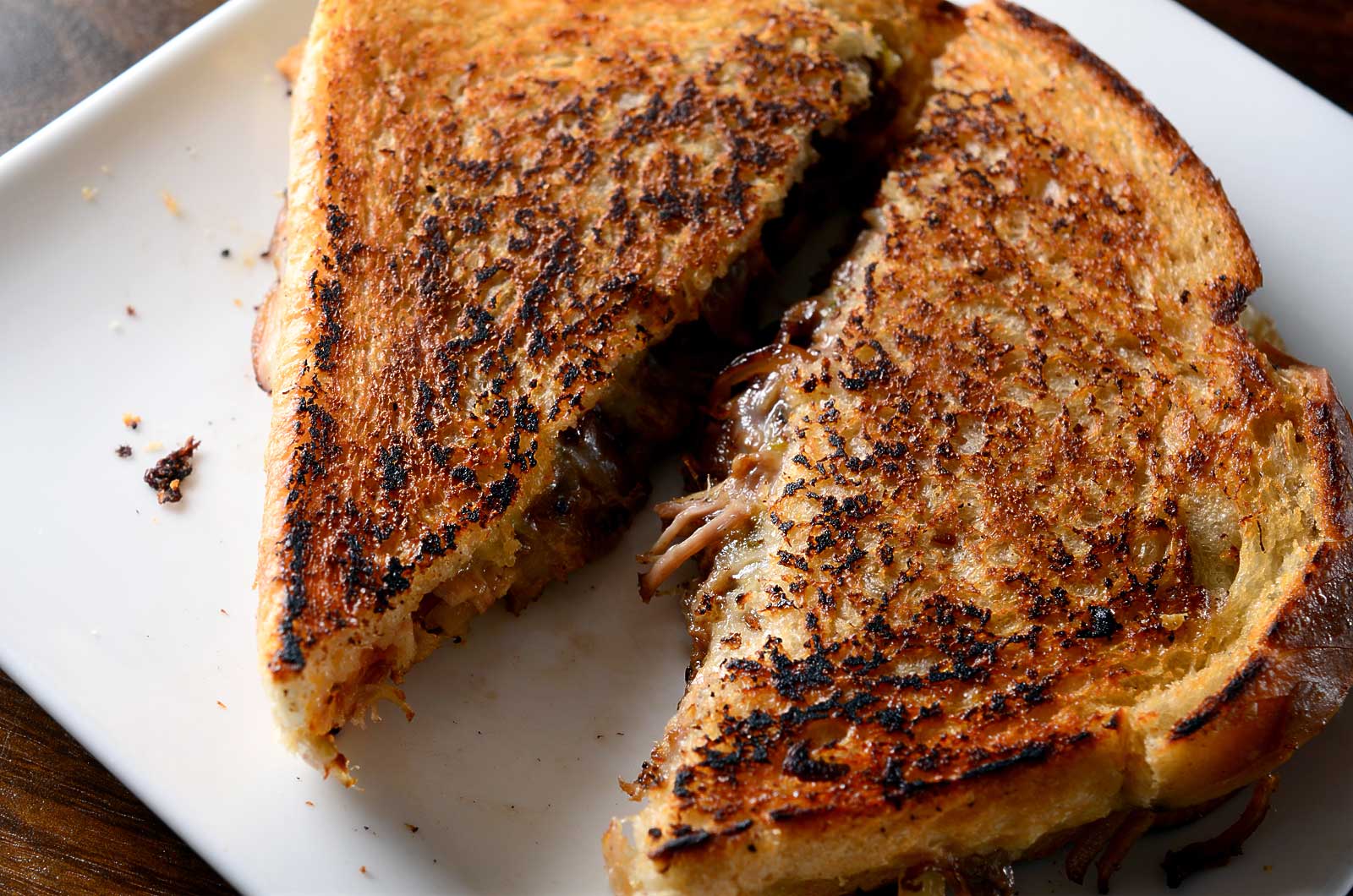 Pulled Pork Grilled Cheese
