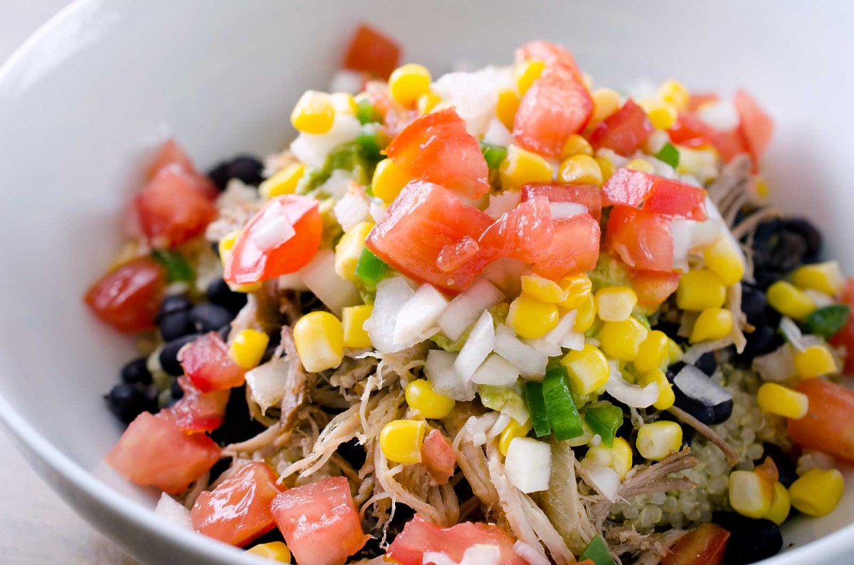 Pulled Pork Quinoa Bowl Life's Ambrosia
