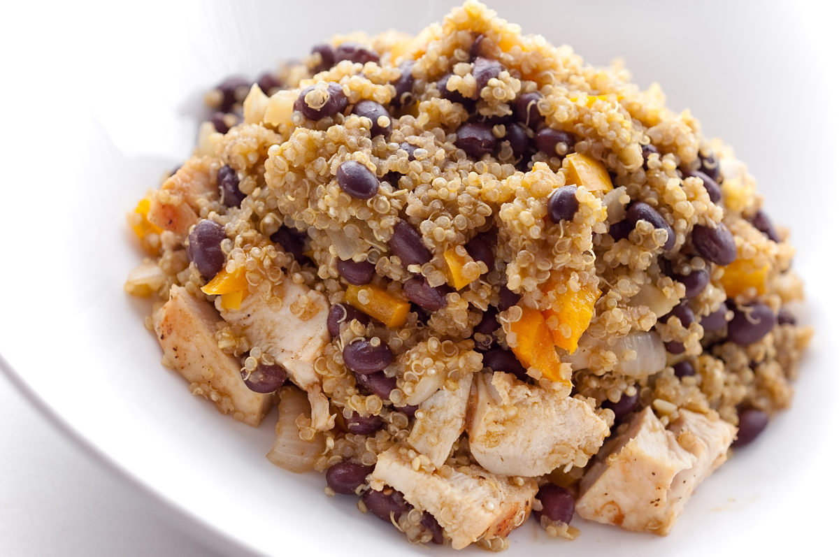Quinoa with Chicken and Black Beans