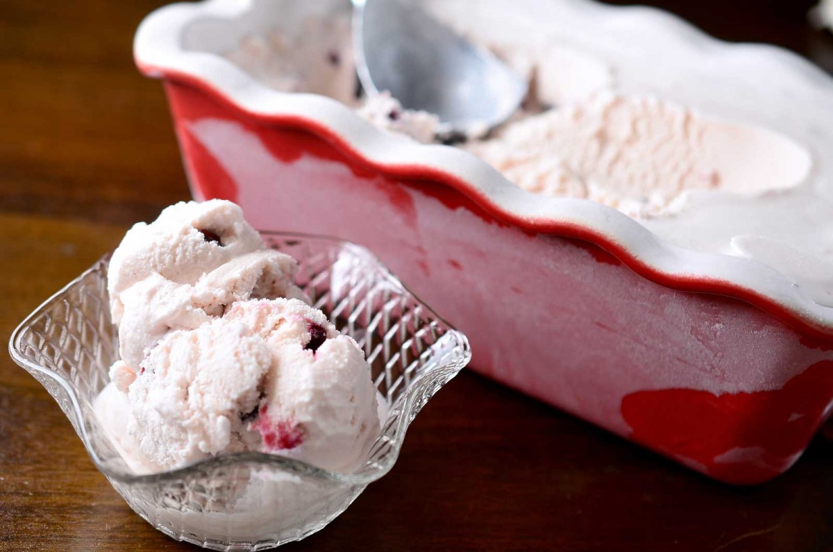 Roasted Cherry and Dark Chocolate Chunk Ice Cream Life's Ambrosia