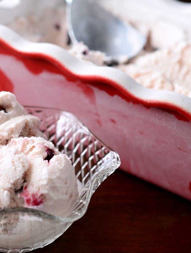 Roasted Cherry and Dark Chocolate Chunk Ice Cream